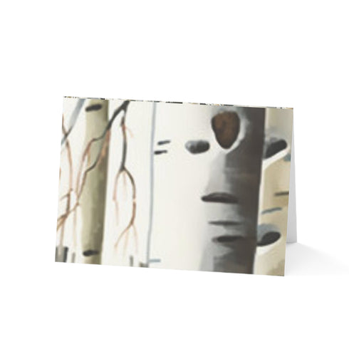Winter Aspen Trunks - Fine Art Greeting Cards